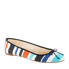 printed ballet flats
