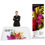 Trade Show Display Kits – Retractable Banner Stand | Curl-Free Banner | Custom-Printed Full-Table Cover