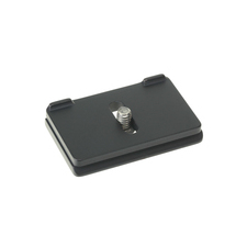Camera specific, Arca-Swiss compatible, quick release plate. The custom fit prevents your camera from twisting while mounted on your tripod head.