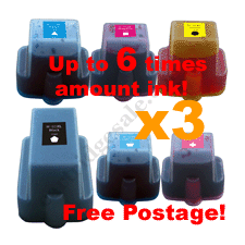 3 Sets Compatible HP 02 Cartridges + Free Postage!