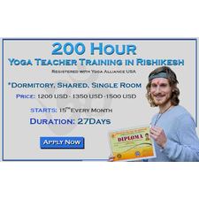 200 Hour yoga teacher training rishikesh