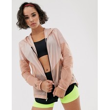  Running hooded jacket in rose gold
