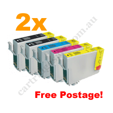 Any 10 Compatible Epson 138 / T1381-4 HY Cartridges + Free Posta