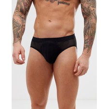  jock strap in black with mesh panels