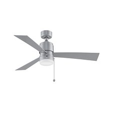 Fanimation Zonix 52" Silver Indoor/Outdoor Ceiling Fan with LED Light 