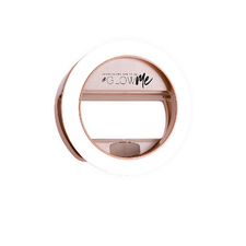  GlowMe 2.0 USB Rechargeable LED Selfie Ring Light in Rose Gold
