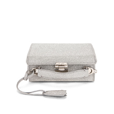  Grace Glitter Mini Box Bag in Silver