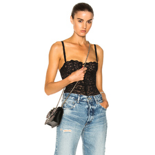 Charlotte Lace Balconette Bodysuit in Black