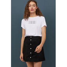 A-line Skirt - Black 