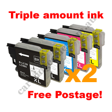 4 Black + 2 of each Colour LC39 Com High Yield + Free Postage!