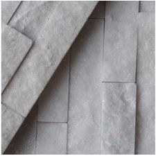 White Split Face Quartzite Tiles close up