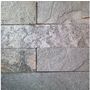Silver Shine Split Face Quartzite tiles close up