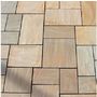 Autumn Brown Riven Sandstone Paving