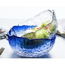 Glass salad bowl