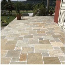 Tandur Yellow Riven Limestone Paving