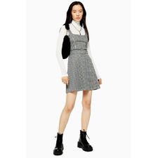 Belted Pinafore Dress