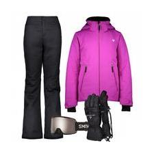 Junior Girl’s Ski Gear Outfit (Purple/Black)