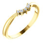 14K Yellow .05 CTW Diamond Matching Band