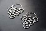 HEX Silver Earrings - Triba...