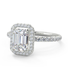 Gardenia Diamond Engagement Rings- CBJ-GD-WG-EM-003
