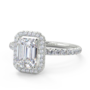 Gardenia Diamond Engagement Rings- CBJ-GD-WG-EM-003
