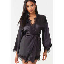 Lace Satin Robe 1