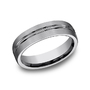 Tungsten Comfort-Fit Design Wedding Band