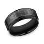 Black Titanium Comfort-Fit Design Wedding Band