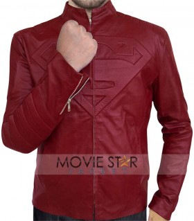 smallville red leather jacket