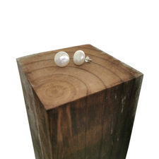 Mermaid Keshi Studs - Round