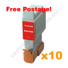 10 Compatible Canon BCI21BK Black Ink Cartridges