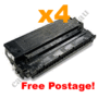 4 x Compatible Canon E30 / E31 Black Toner Cartridge Free Postag