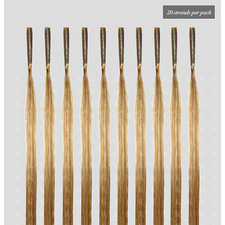 Mousy Brown 20 Inch Straight Micro Rings European Hair Extensions by Kapello Hair