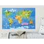 Animal World Map Wall Stickers