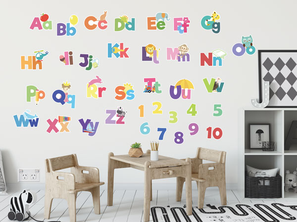 Alphabets & Numbers Wall St...