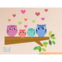Owl Family Wall Stickers