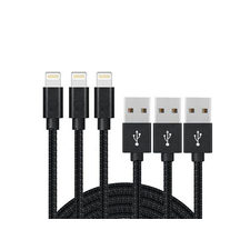 10-Ft. MFi-Certified Braided Lightning Cable Packs | DudeIWantThat Exclusives