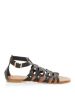 Black (Black) Black Studded Gladiator Sandals  | 306734001 | New Look