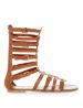 Tan (Stone ) Tan Mid Calf Gladiator Sandals  | 305683418 | New Look