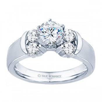Rm464-14k White Gold Engage...