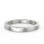 Ladies Flat Medium Weight Wedding Band