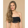 Festival Fringe Bandeau Bikini | Black | Accessorize