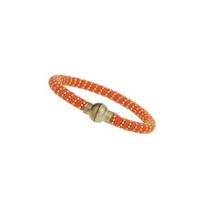 Orange And Gold Rope Bracelet