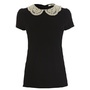 Pearl Organza Collar Tee