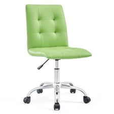 Multicolored Prim Armless Mid Back Office Chair for Workplaces