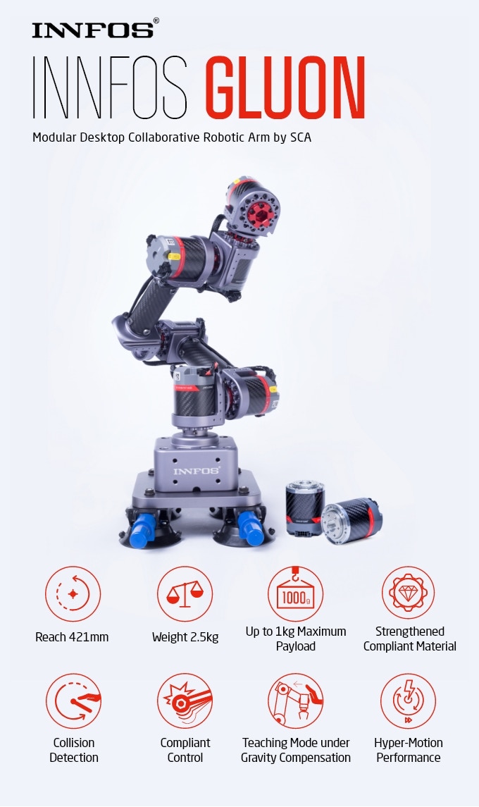 Modular Desktop Collaborative Robotic Arm by SCA by INNFOS — Kickstarter