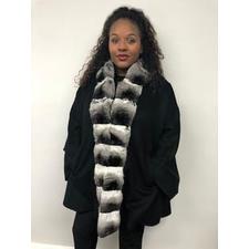 Black Cashmere and Chinchilla Cape