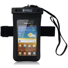 Amazon.com: FRIEQ Universal Waterproof Case With Waterproof External Earphone/ Accessory Jack and Armband for Apple iPhone 5, Galaxy S3, HTC One X, Galaxy Note 2 - IPX8 Certified to 100 Feet: Cell Phones & Accessories