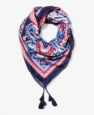 Tassel Paisley Scarf | FORE...