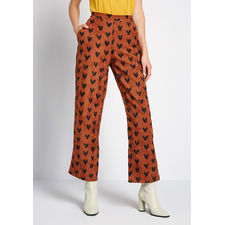 A Little Heart to Heart Corduroy Pants Brown Hearts